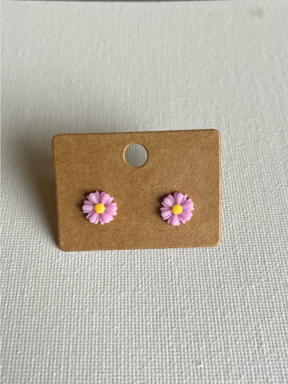 2/$15- Light Purple Gerber Daisy Stud Earrings Handmade